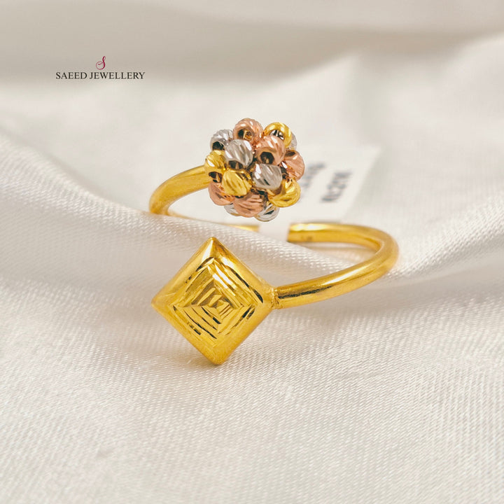 Light Balls Ring Made of 21K Gold by Saeed Jewelry 
