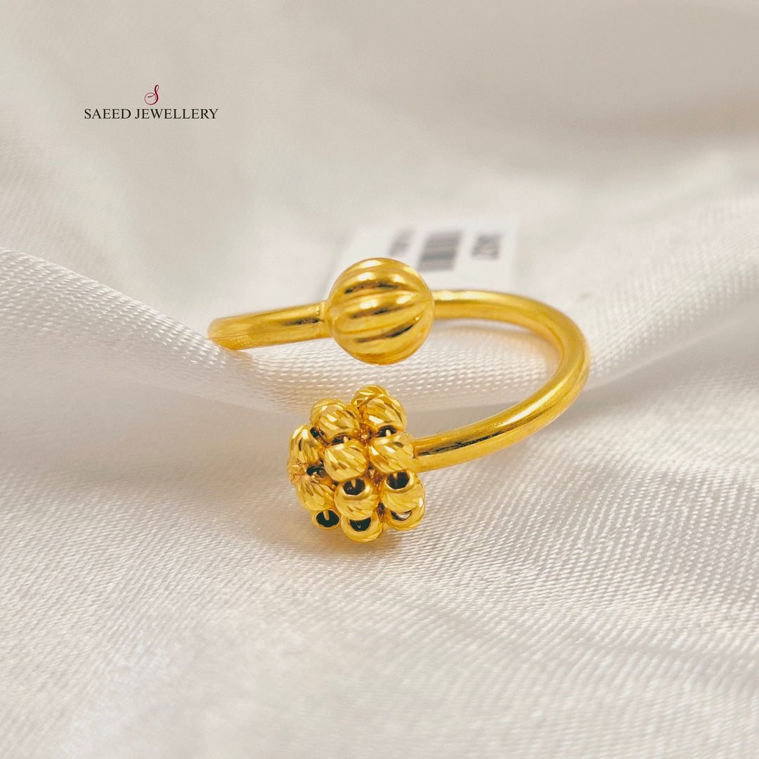 Light Balls Ring Made of 21K Gold by Saeed Jewelry 