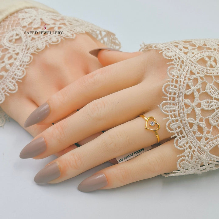 Light Butterfly Ring Made of 21K Gold by Saeed Jewelry 