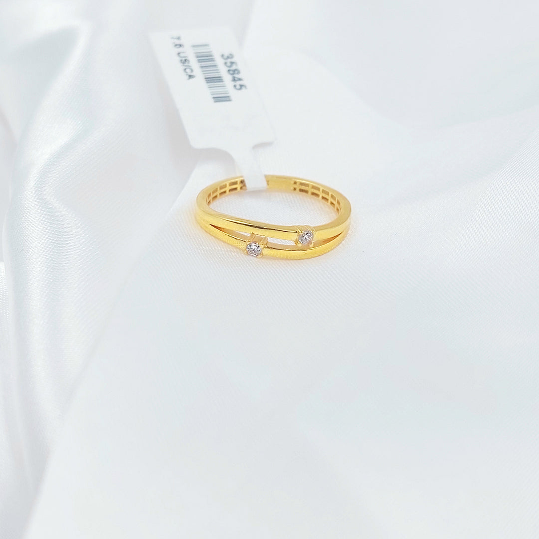 Light Deluxe Ring Made of 21K Gold by Saeed Jewelry 