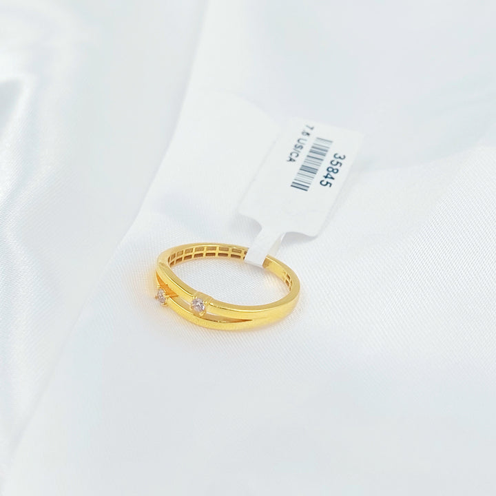 Light Deluxe Ring Made of 21K Gold by Saeed Jewelry 