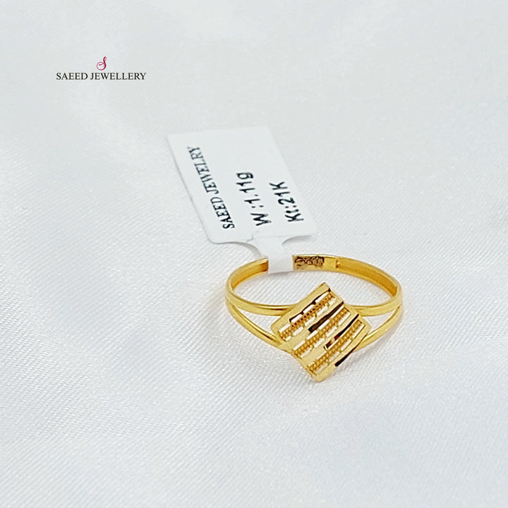 Light Deluxe Ring Made of 21K Gold by Saeed Jewelry 
