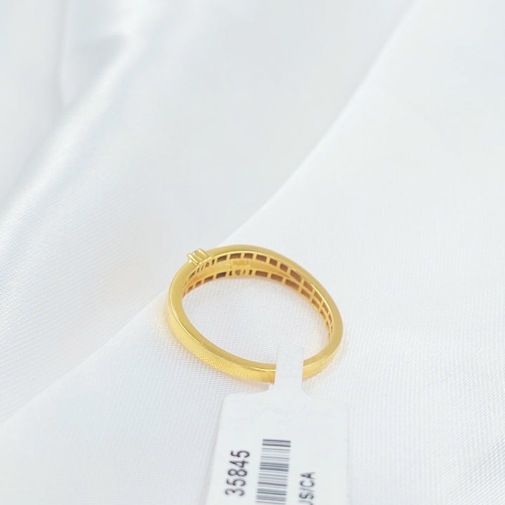 Light Deluxe Ring Made of 21K Gold by Saeed Jewelry 