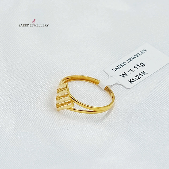 Light Deluxe Ring Made of 21K Gold by Saeed Jewelry 