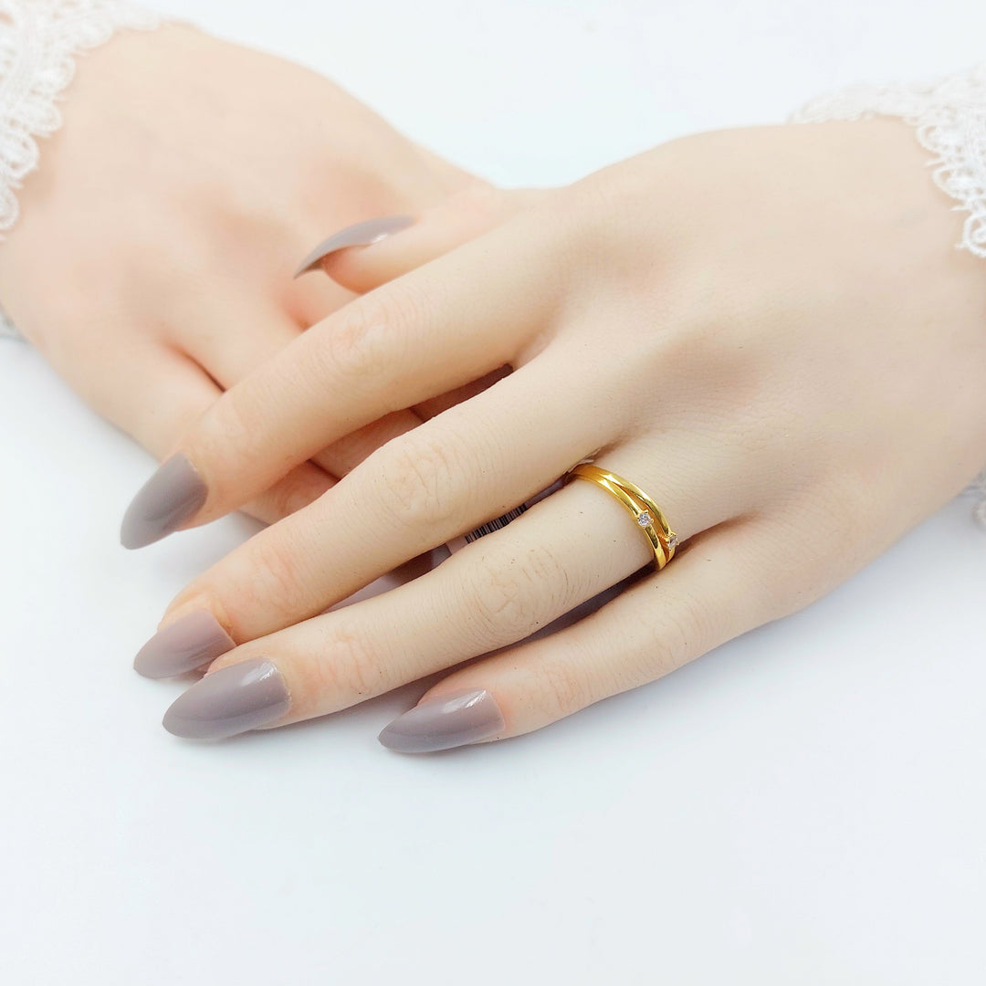 Light Deluxe Ring Made of 21K Gold by Saeed Jewelry 