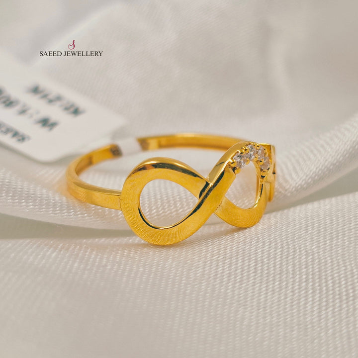 Light Infinite Ring Made of 21K Gold by Saeed Jewelry 
