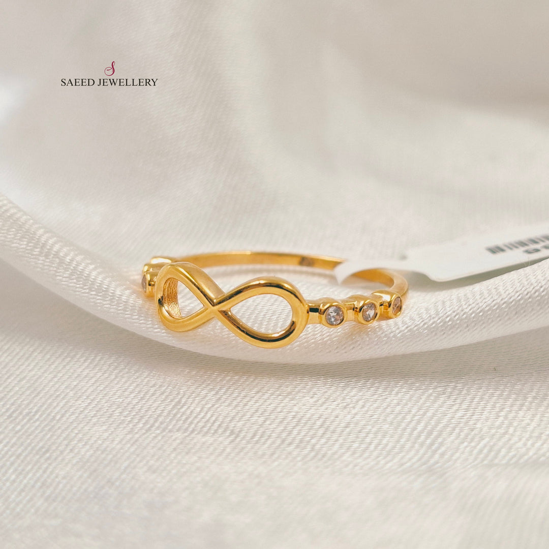 Light Infinite Ring Made of 21K Gold by Saeed Jewelry 