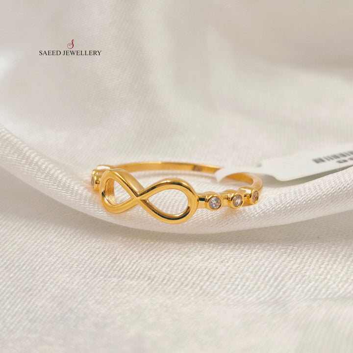 Light Infinite Ring Made of 21K Gold by Saeed Jewelry 