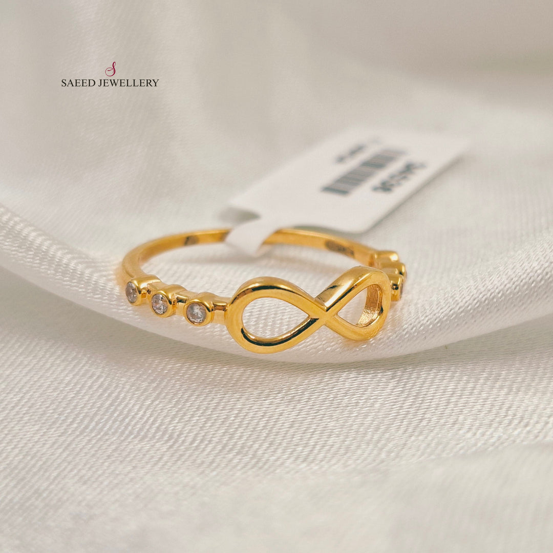 Light Infinite Ring Made of 21K Gold by Saeed Jewelry 