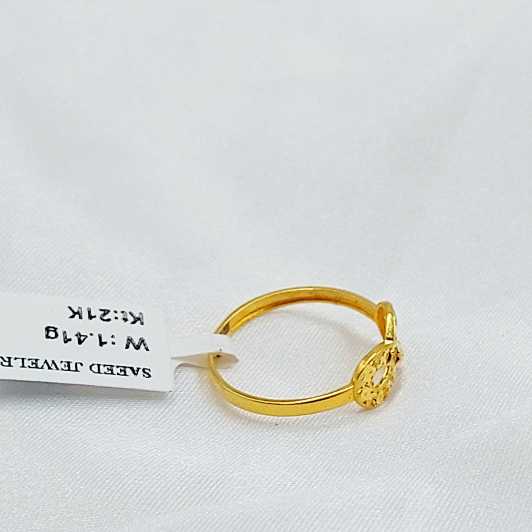 Light Infinite Ring Made of 21K Gold by Saeed Jewelry 