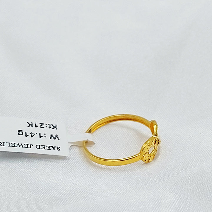 Light Infinite Ring Made of 21K Gold by Saeed Jewelry 