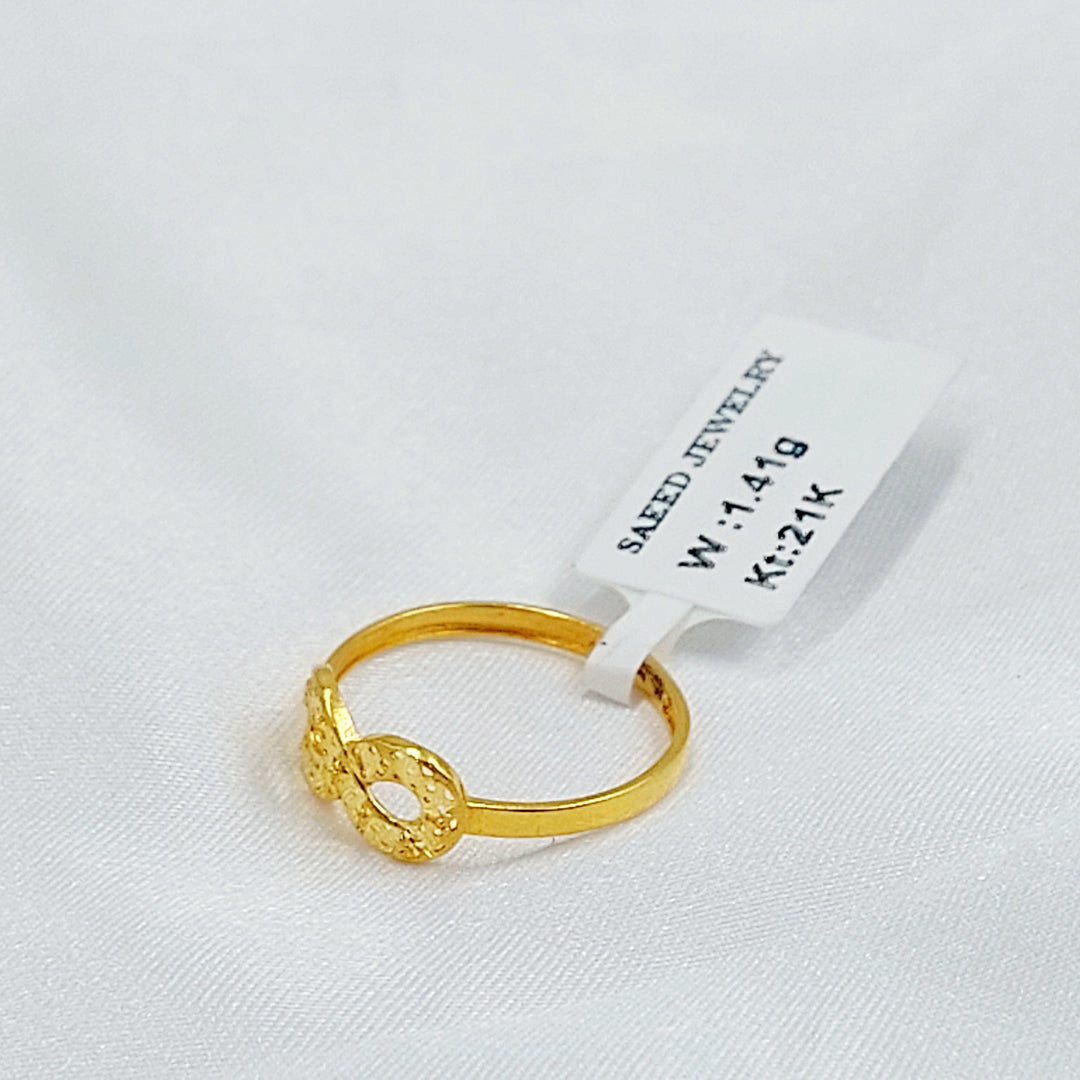 Light Infinite Ring Made of 21K Gold by Saeed Jewelry 