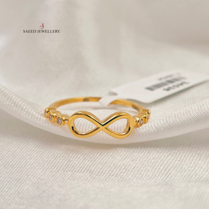 Light Infinite Ring Made of 21K Gold by Saeed Jewelry 
