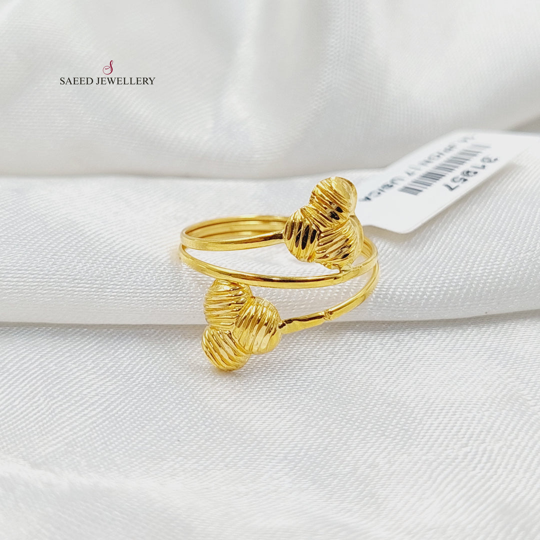 21K خاتم خفيف-مجوهرات الشيخ سعيد-Saeed Jewelry 