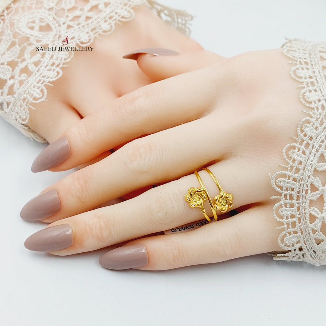 21K خاتم خفيف-مجوهرات الشيخ سعيد-Saeed Jewelry 