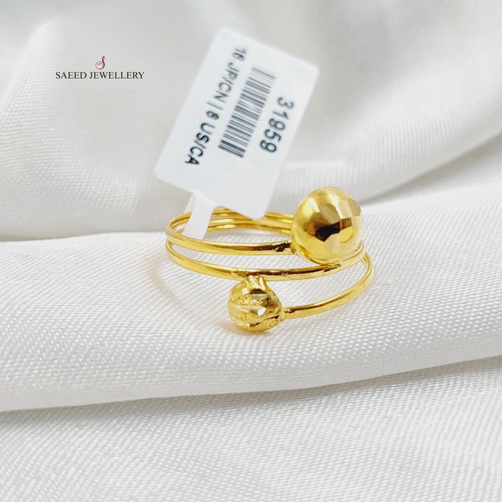 21K Gold Light Ring by Saeed Jewelry - Image 3