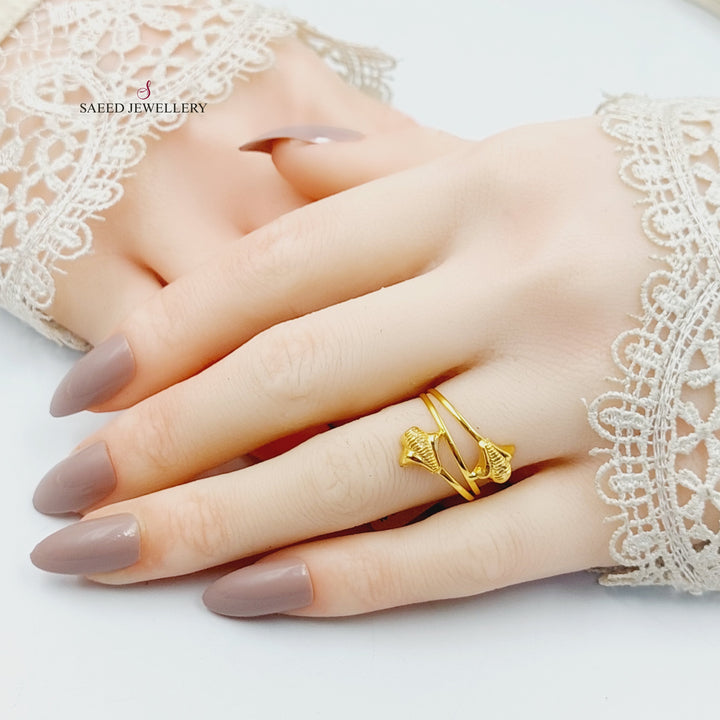 21K Gold Light Ring by Saeed Jewelry - Image 4