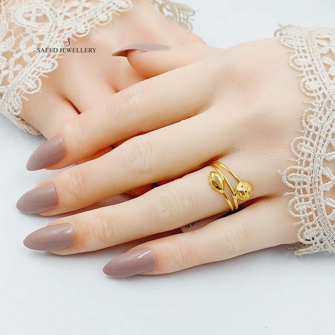 21K Gold Light Ring by Saeed Jewelry - Image 4