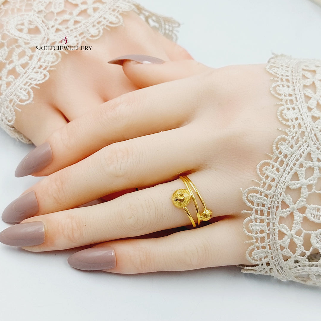 21K Gold Light Ring by Saeed Jewelry - Image 4