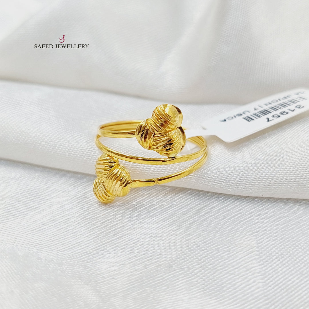 21K خاتم خفيف-مجوهرات الشيخ سعيد-Saeed Jewelry 