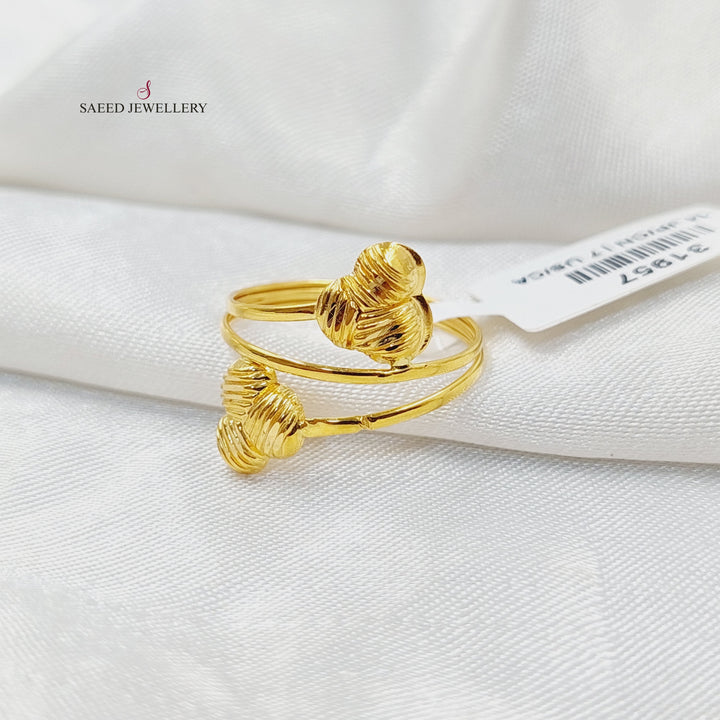 21K خاتم خفيف-مجوهرات الشيخ سعيد-Saeed Jewelry 