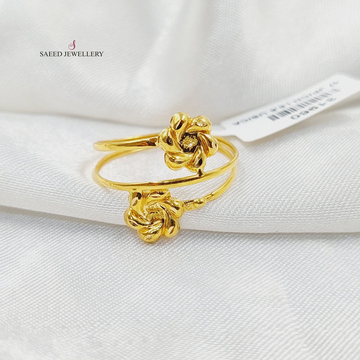21K خاتم خفيف-مجوهرات الشيخ سعيد-Saeed Jewelry 