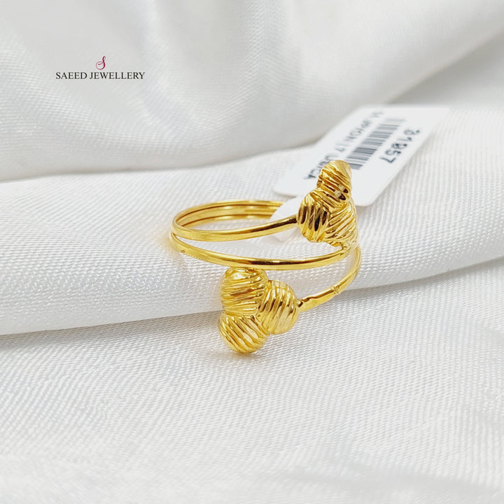 21K خاتم خفيف-مجوهرات الشيخ سعيد-Saeed Jewelry 