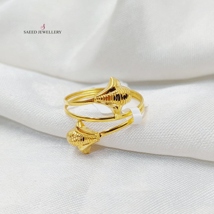 21K Gold Light Ring by Saeed Jewelry - Image 3