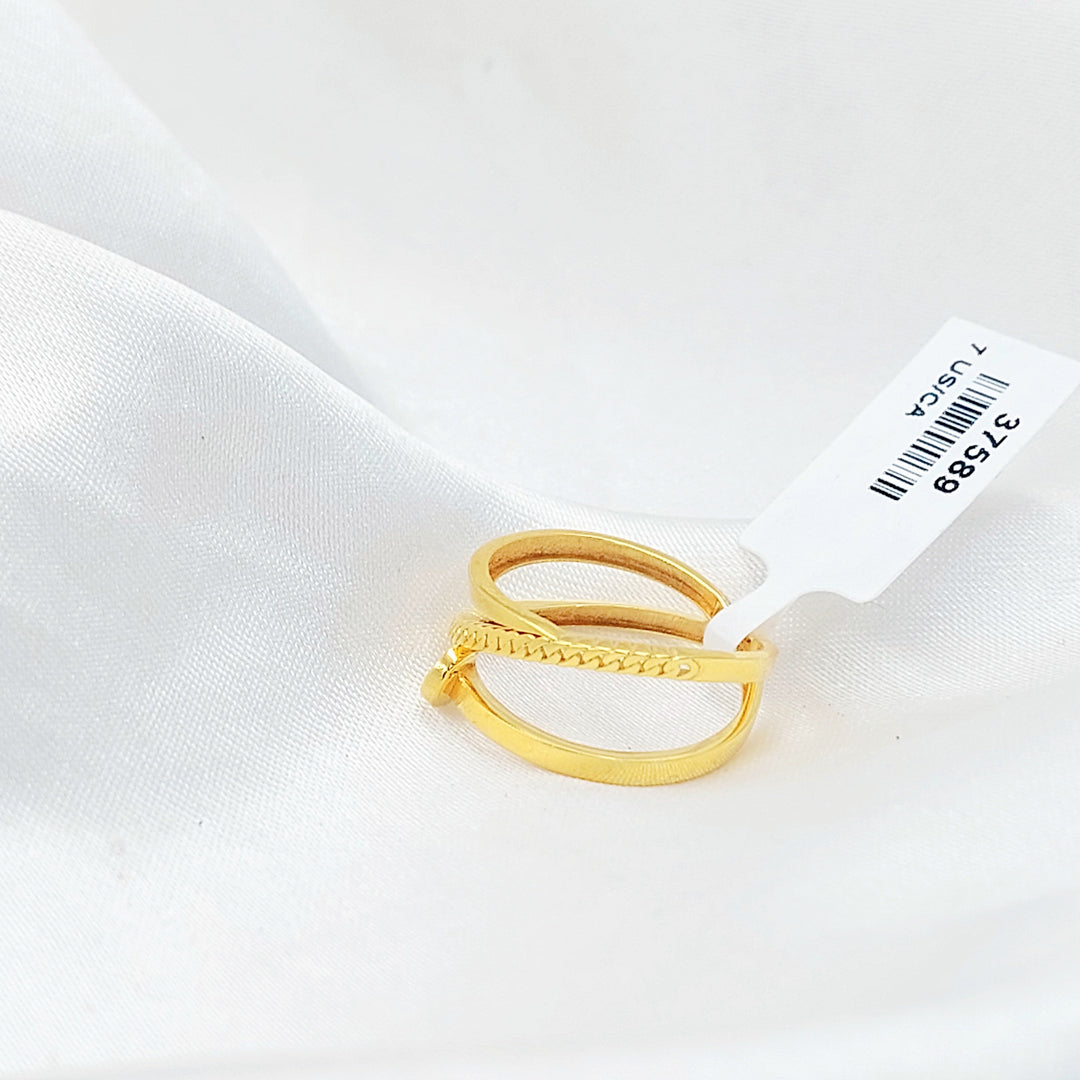 Nail Ring Made of 21K Gold by Saeed Jewelry 