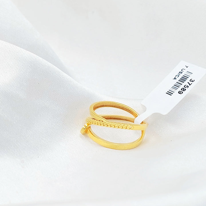 Nail Ring Made of 21K Gold by Saeed Jewelry 