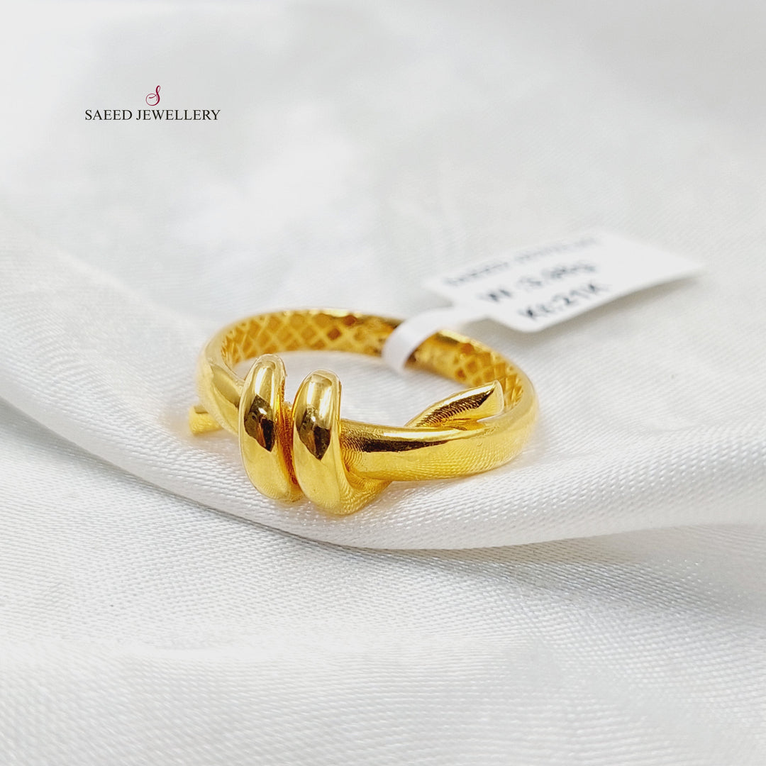 21K Gold Nail Ring by Saeed Jewelry - Image 3