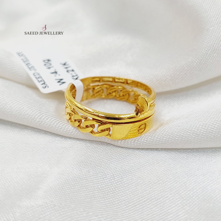 21K Gold Nail Ring by Saeed Jewelry - Image 5