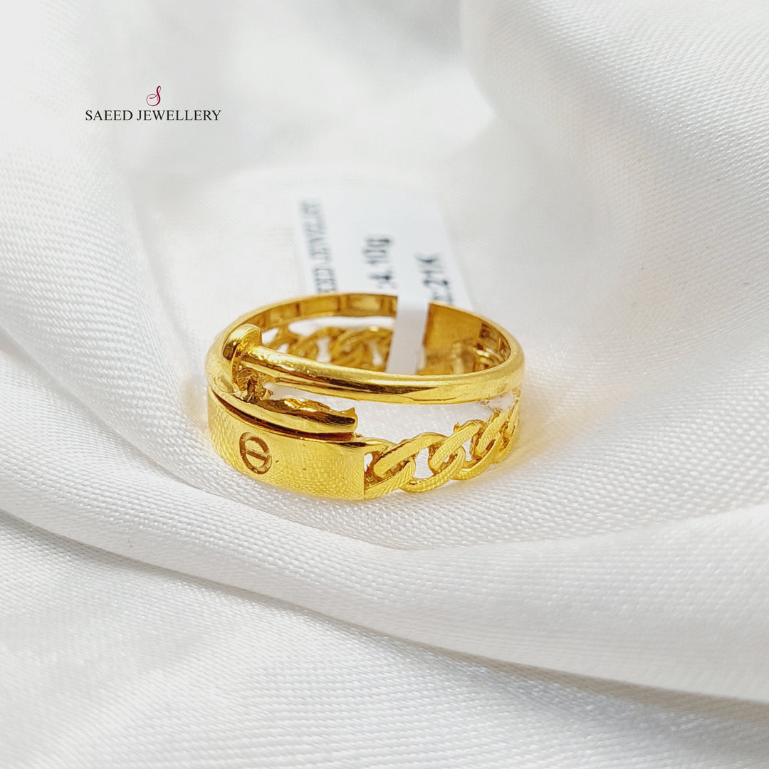 21K Gold Nail Ring by Saeed Jewelry - Image 3