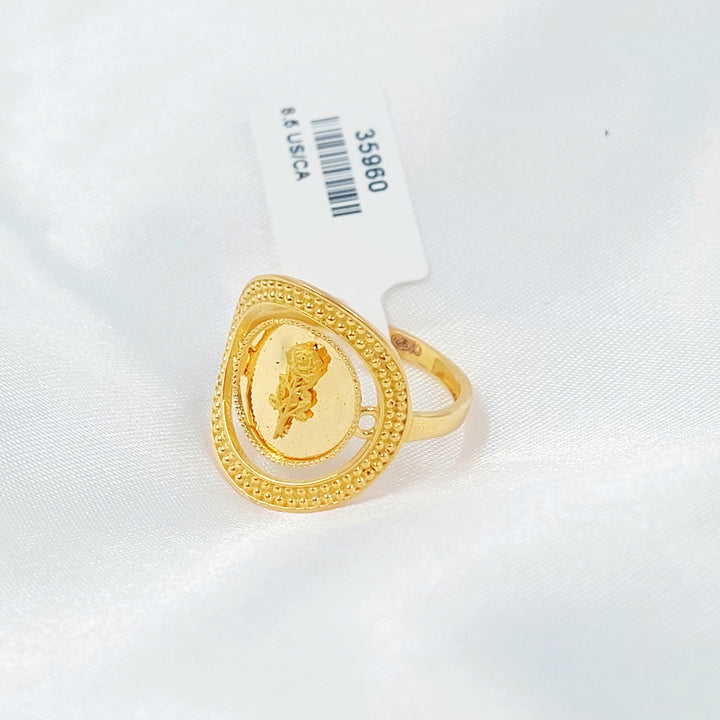 21K خاتم اونصه-مجوهرات الشيخ سعيد-Saeed Jewelry 