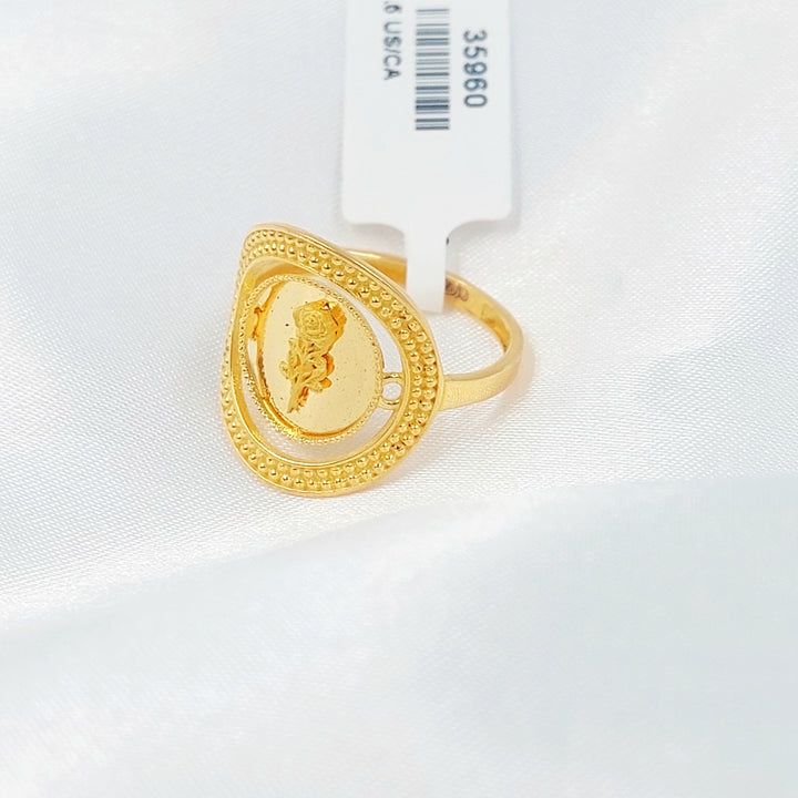 21K خاتم اونصه-مجوهرات الشيخ سعيد-Saeed Jewelry 