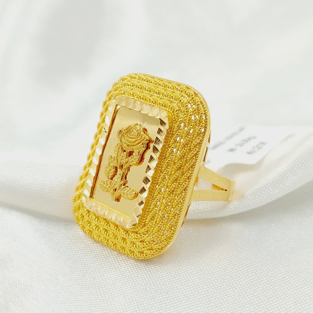 21K خاتم اونصه-مجوهرات الشيخ سعيد-Saeed Jewelry 