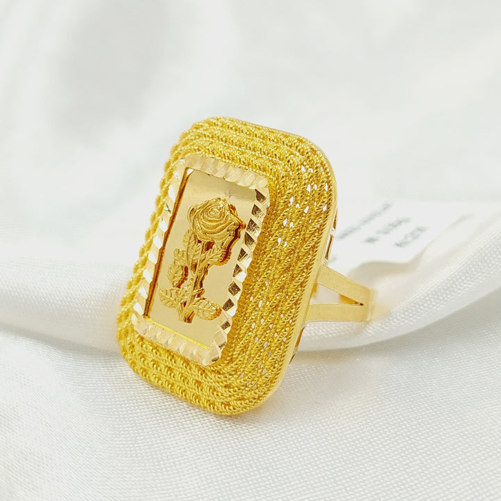 21K خاتم اونصه-مجوهرات الشيخ سعيد-Saeed Jewelry 