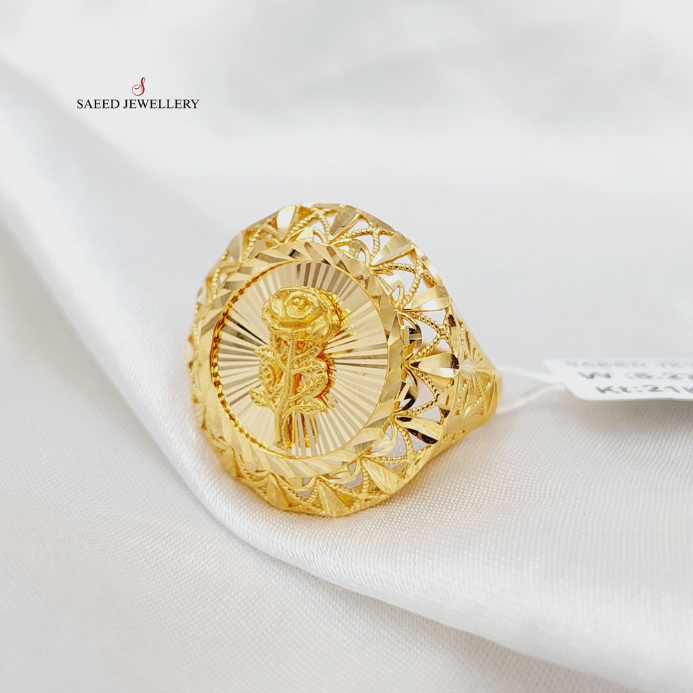 21K Gold Ounce Ring by Saeed Jewelry - Image 2