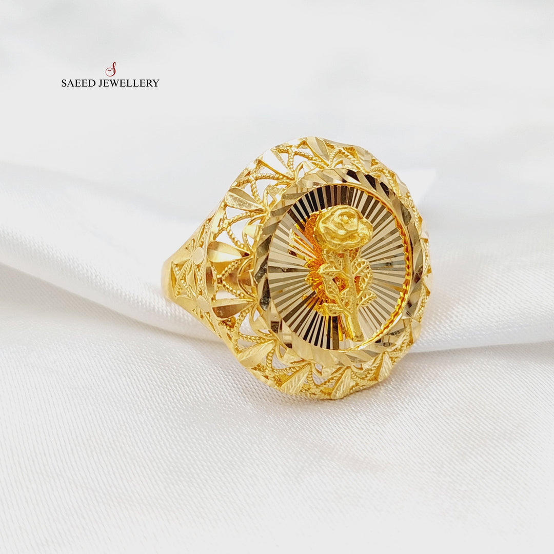 21K Gold Ounce Ring by Saeed Jewelry - Image 3