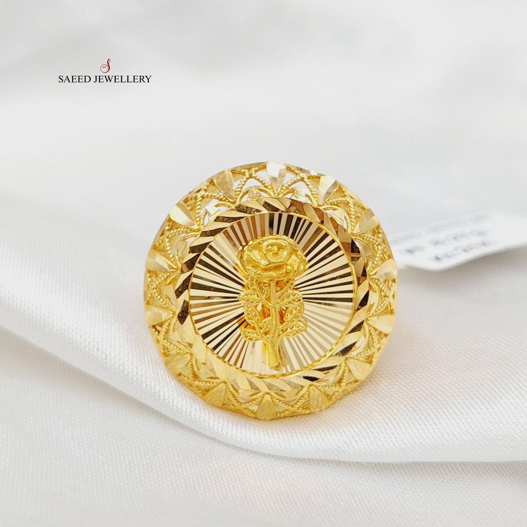 21K Gold Ounce Ring by Saeed Jewelry - Image 1