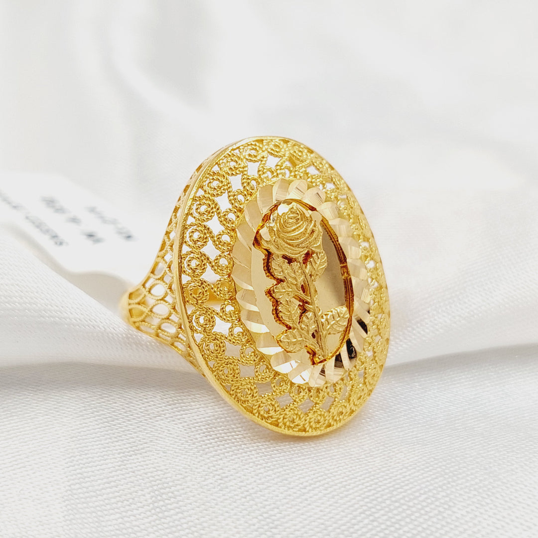 21K خاتم اونصه-مجوهرات الشيخ سعيد-Saeed Jewelry 