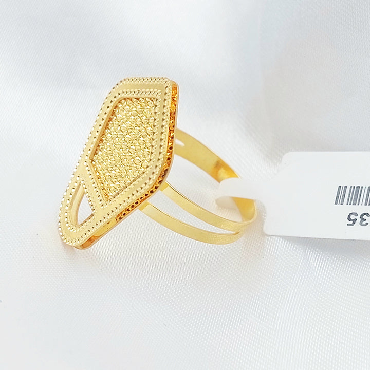 Ounce Ring Made of 21K Gold by Saeed Jewelry 