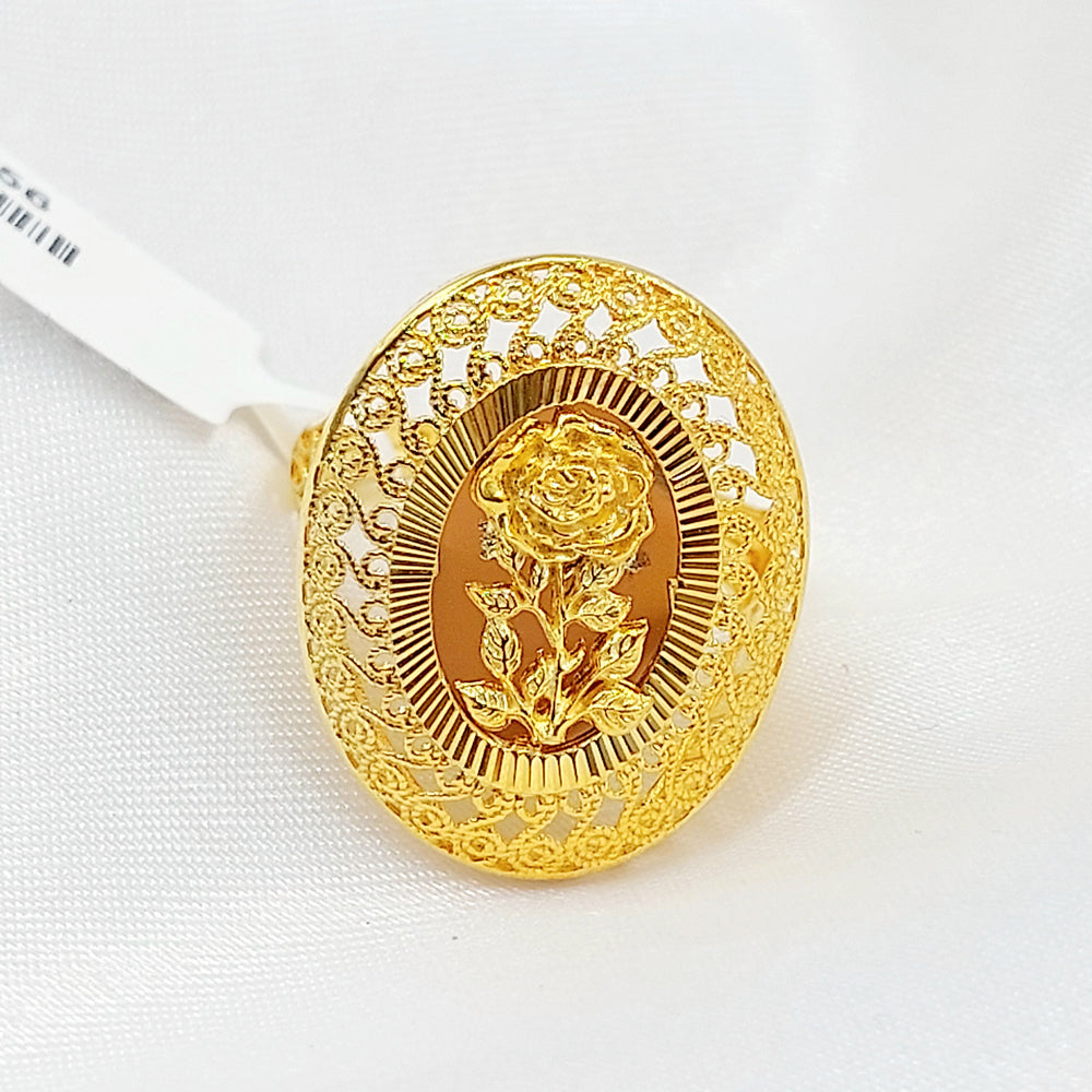 21K خاتم اونصه-مجوهرات الشيخ سعيد-Saeed Jewelry 