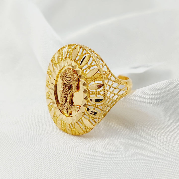 21K خاتم اونصه-مجوهرات الشيخ سعيد-Saeed Jewelry 