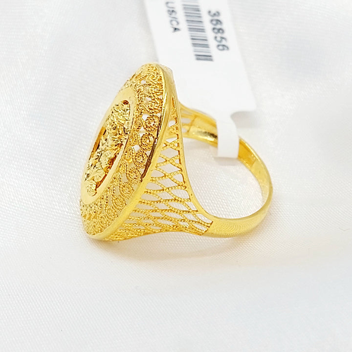 21K خاتم اونصه-مجوهرات الشيخ سعيد-Saeed Jewelry 