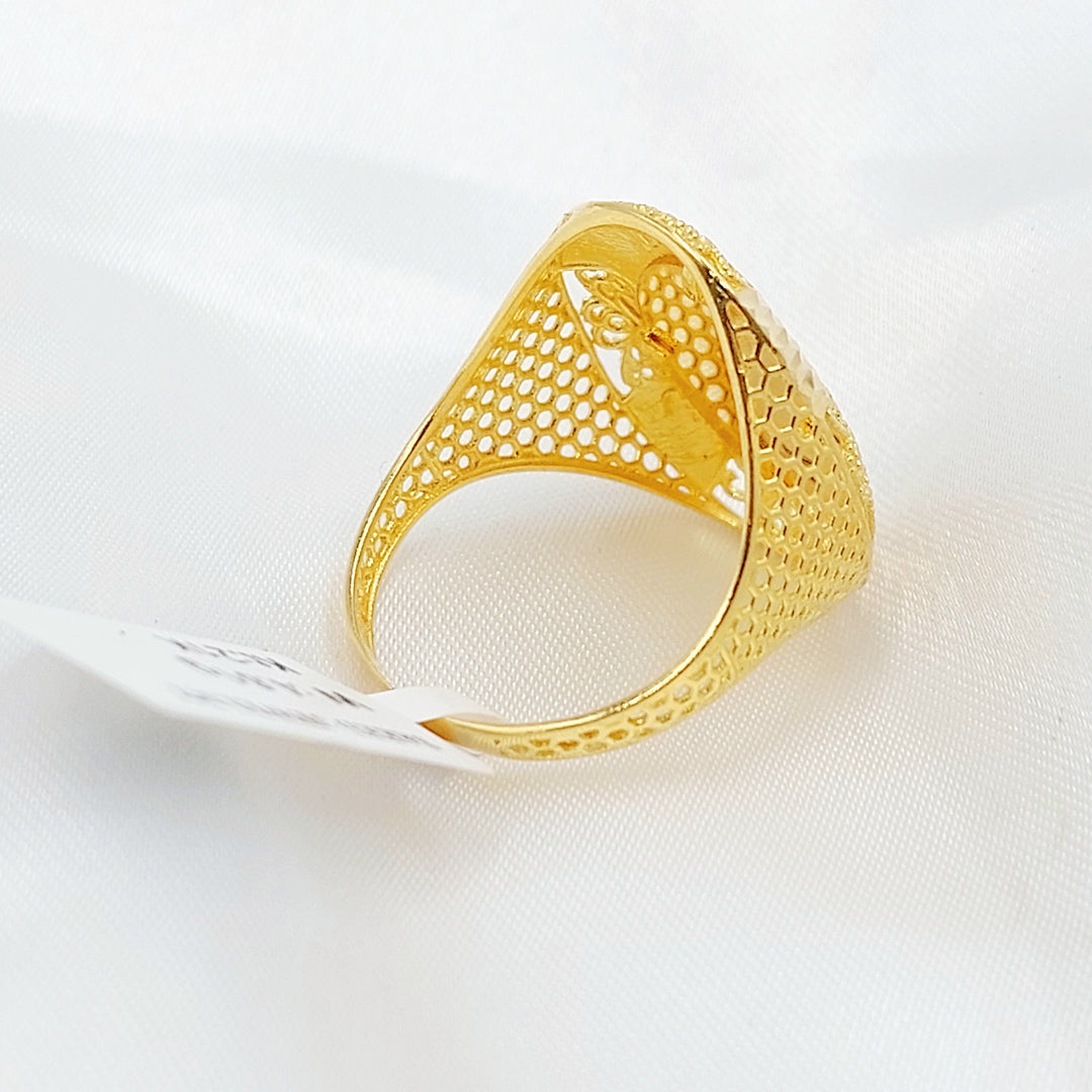 21K خاتم اونصه-مجوهرات الشيخ سعيد-Saeed Jewelry 