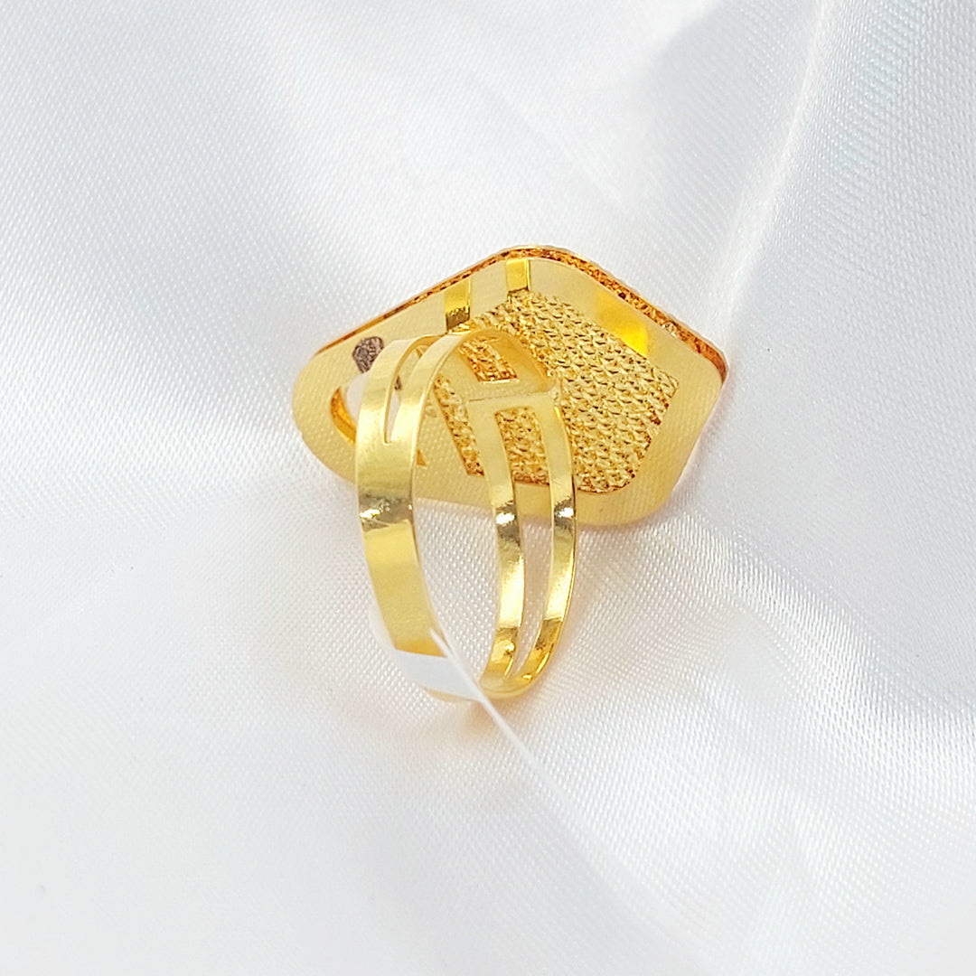 Ounce Ring Made of 21K Gold by Saeed Jewelry 