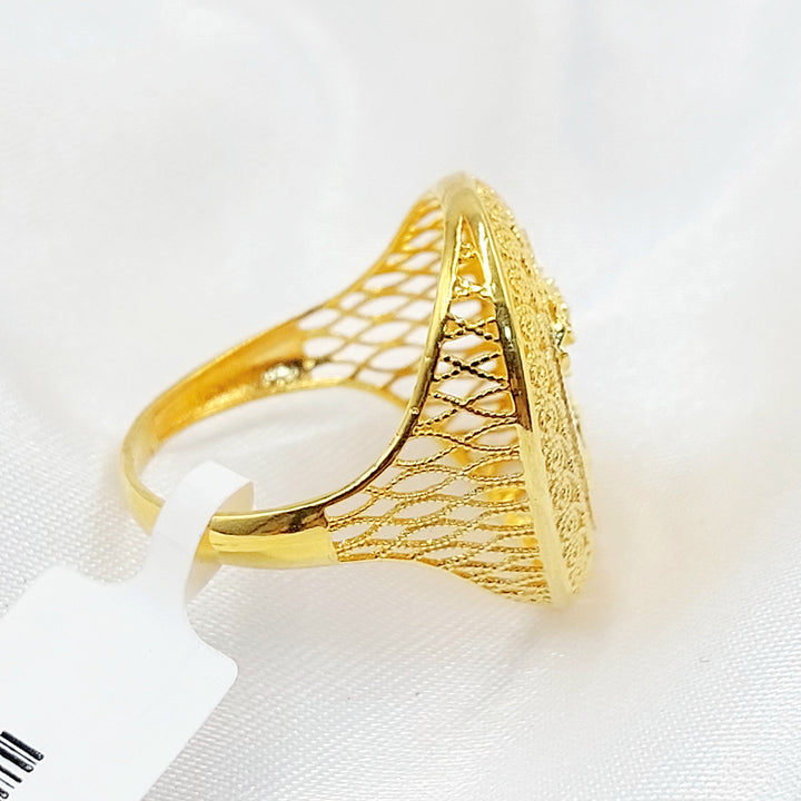 21K خاتم اونصه-مجوهرات الشيخ سعيد-Saeed Jewelry 