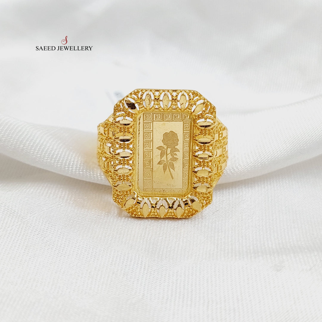 21K Gold Ounce Ring by Saeed Jewelry - Image 1