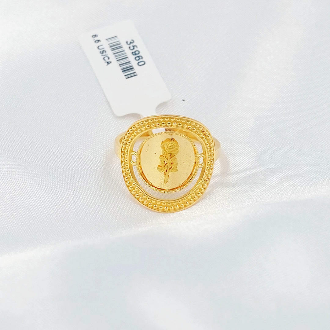 21K خاتم اونصه-مجوهرات الشيخ سعيد-Saeed Jewelry 